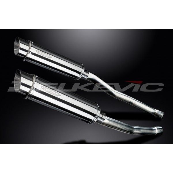 Delkevic slip-on kit Round RVS 350mm - ZZR1400/ZX14 (2008-2011)