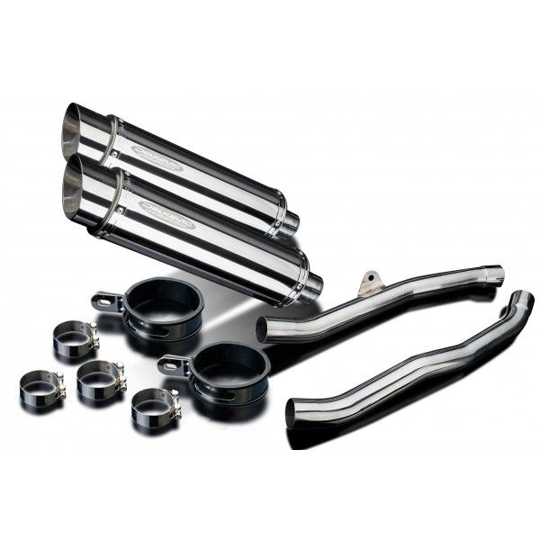 Delkevic slip-on kit Round RVS 350mm - ZZR1400/ZX14 (2008-2011)