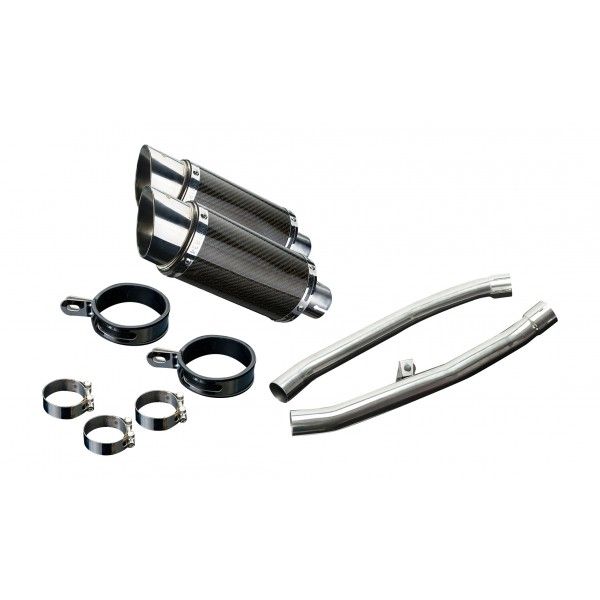 Delkevic slip-on kit Round Carbon 200mm - ZZR1400 (2012-2020)