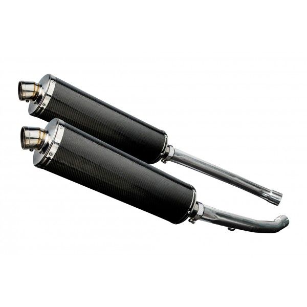 Delkevic slip-on kit Oval Carbon 450mm - ZZR1400 (2012-2020)