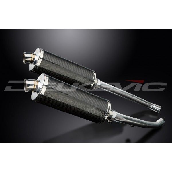 Delkevic slip-on kit Oval Carbon 350mm - ZZR1400 (2012-2020)