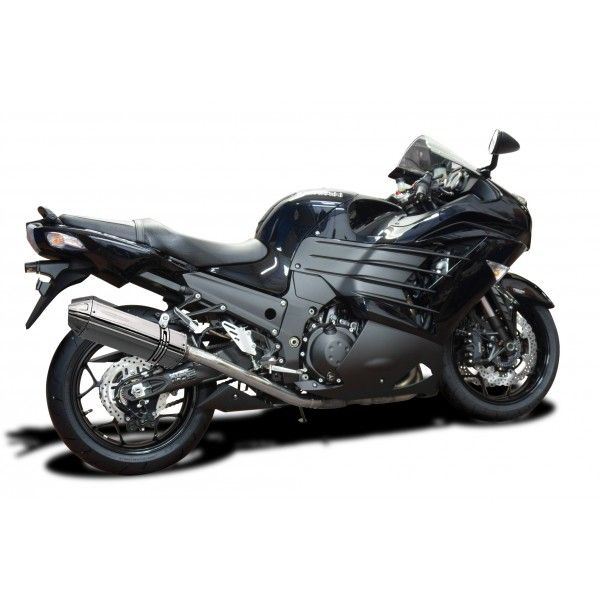 Delkevic slip-on kit Tri-Oval RVS 320mm - ZZR1400 (2012-2020)