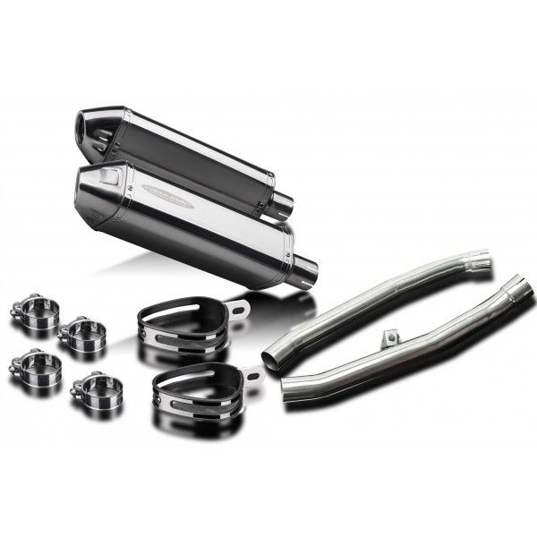 Delkevic slip-on kit Tri-Oval RVS 320mm - ZZR1400 (2012-2020)