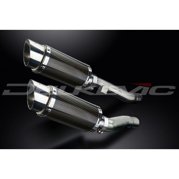 Delkevic slip-on kit Round Carbon 200mm - ZZR400/600 (1990-2009)