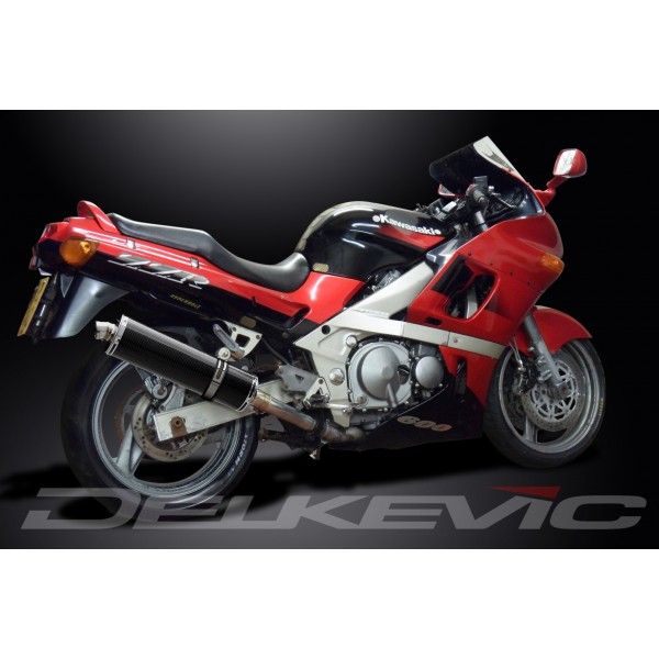 Delkevic slip-on kit Oval Carbon 450mm - ZZR400/600 (1990-2009)