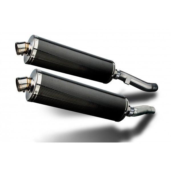 Delkevic slip-on kit Oval Carbon 450mm - ZZR400/600 (1990-2009)