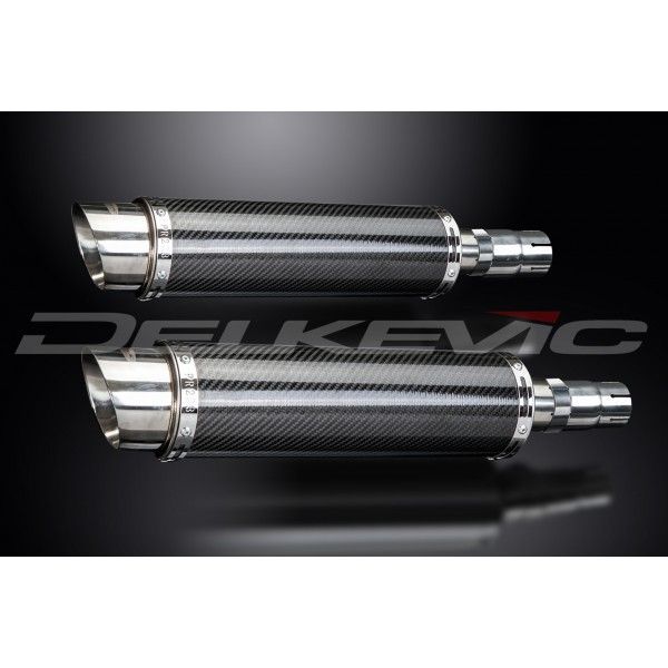 Delkevic slip-on kit Round Carbon 350mm - EN500C 1996-2011