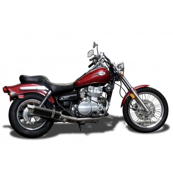 Delkevic slip-on kit Round Carbon 350mm - EN500C 1996-2011