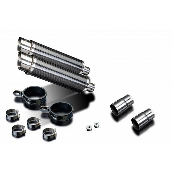 Delkevic slip-on kit Round Carbon 350mm - EN500C 1996-2011