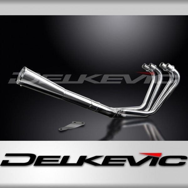 Delkevic volledig systeem Megaphone RVS 550mm - GPZ1100 Uni-Trak ZX1100A (1983-1985)