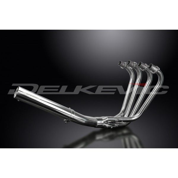 Delkevic volledig systeem Short Straight RVS 350mm - GPZ750 Uni-Trak (ZX750A)