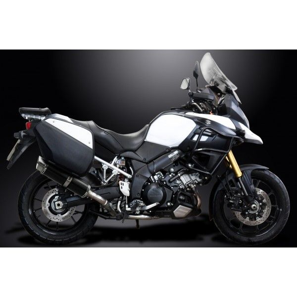 Delkevic slip-on kit Round Carbon 350mm - DL1000 V-STROM (2014-2020)