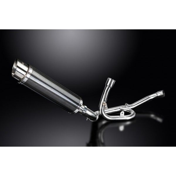 Delkevic slip-on kit Round Carbon 350mm - DL1000 V-STROM (2014-2020)