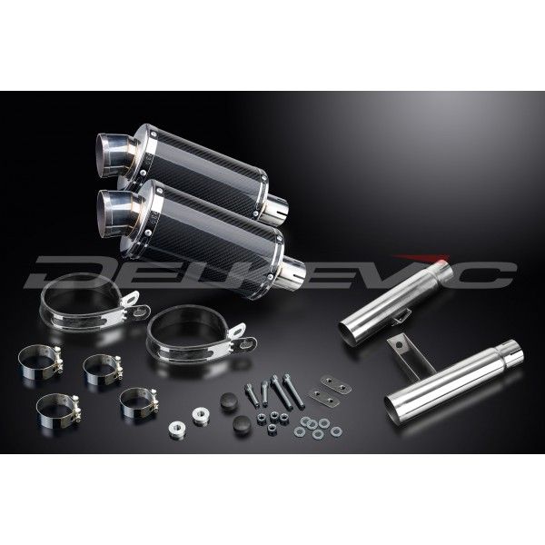 Delkevic slip-on kit Oval Carbon 225mm - GPZ900R ZX900A (1984-2003)