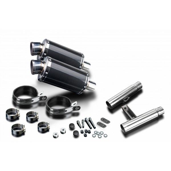 Delkevic slip-on kit Oval Carbon 225mm - GPZ900R ZX900A (1984-2003)
