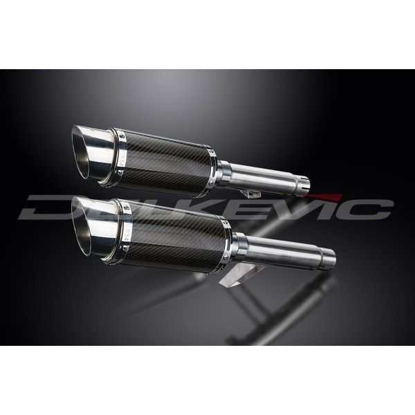 Delkevic slip-on kit Round Carbon 200mm - GPZ900R ZX900A (1984-2003)