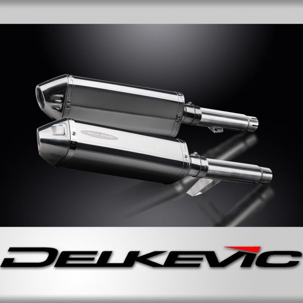Delkevic slip-on kit Tri-Oval RVS 320mm - GPZ900R ZX900A (1984-2003)