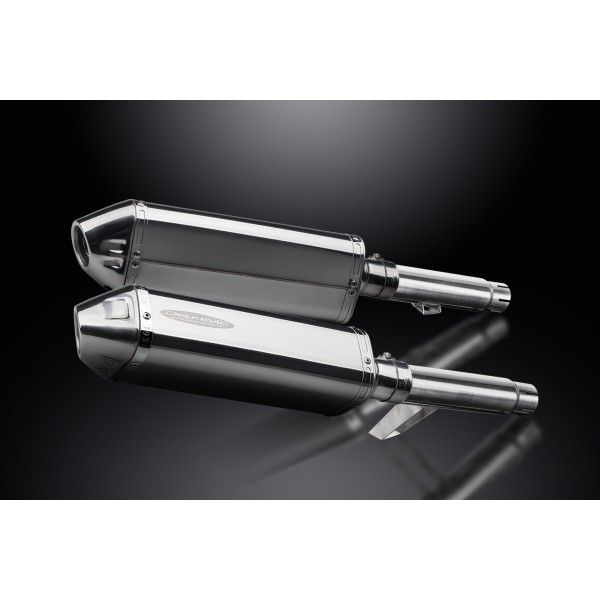 Delkevic slip-on kit Tri-Oval RVS 320mm - GPZ900R ZX900A (1984-2003)