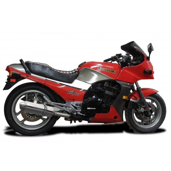 Delkevic slip-on kit Tri-Oval RVS 320mm - GPZ900R ZX900A (1984-2003)