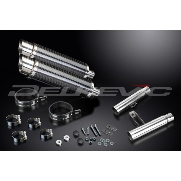 Delkevic slip-on kit Round Carbon 350mm - GPZ900R ZX900A (1984-2003)
