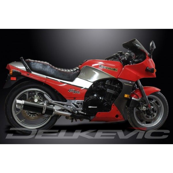 Delkevic slip-on kit Round Carbon 350mm - GPZ900R ZX900A (1984-2003)