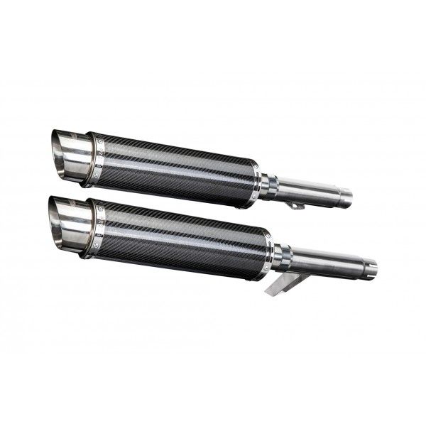 Delkevic slip-on kit Round Carbon 350mm - GPZ900R ZX900A (1984-2003)