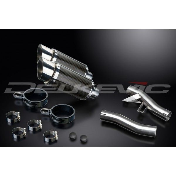Delkevic slip-on kit Round Carbon 200mm - GTR1000 (1986-2006)