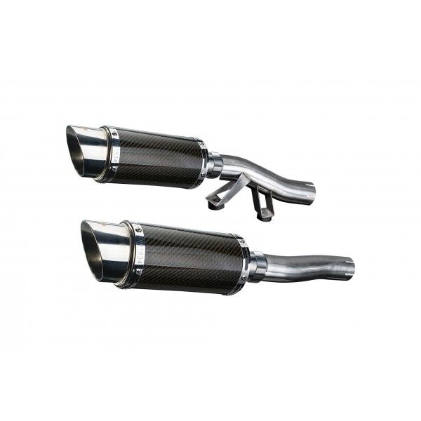 Delkevic slip-on kit Round Carbon 200mm - GTR1000 (1986-2006)