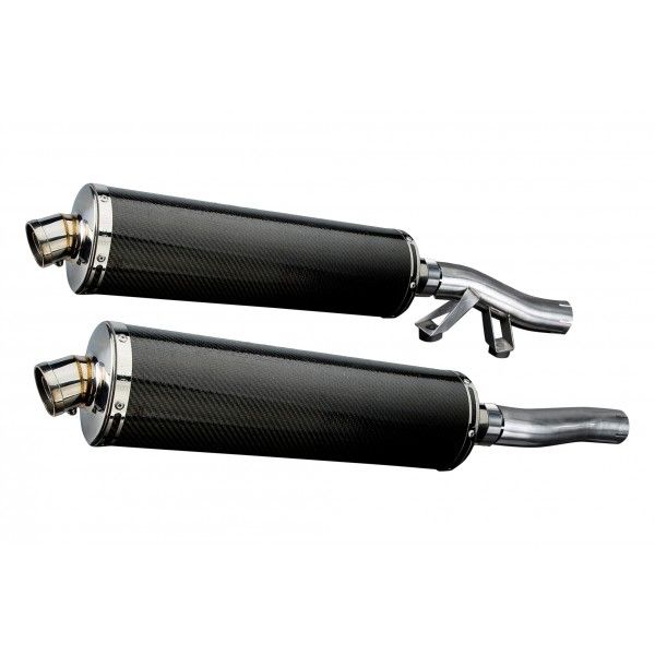 Delkevic slip-on kit Oval Carbon 450mm - GTR1000 (1986-2006)