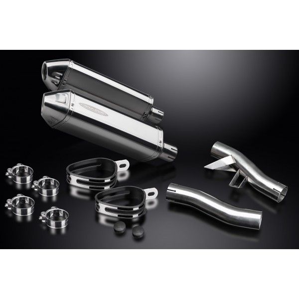 Delkevic slip-on kit Tri-Oval RVS 320mm - GTR1000 (1986-2006)