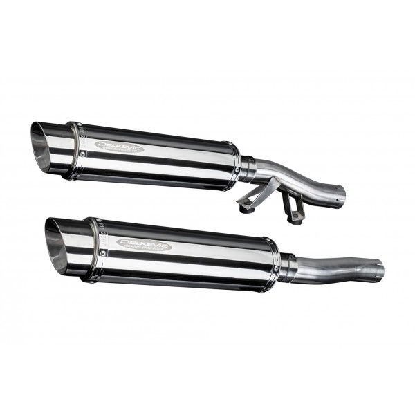Delkevic slip-on kit Round RVS 350mm - GTR1000 (1986-2006)