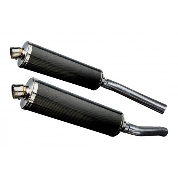 Delkevic slip-on kit Oval Carbon 450mm - KLV1000 (2004-2005)