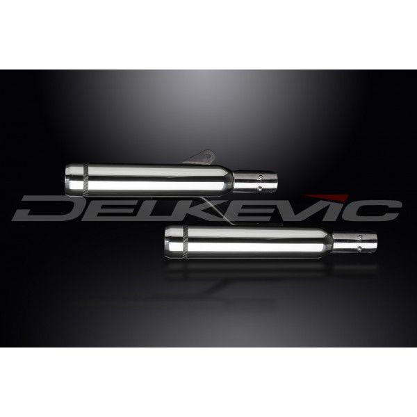 Delkevic slip-on kit Round RVS 410mm - VN1600 Classic (2003-2008)
