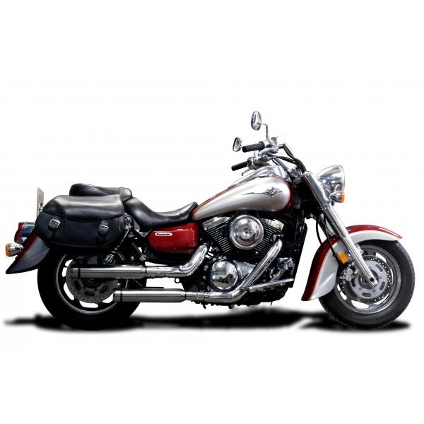 Delkevic slip-on kit Round RVS 410mm - VN1600 Classic (2003-2008)