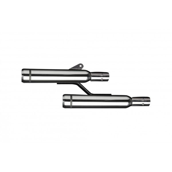 Delkevic slip-on kit Round RVS 410mm - VN1600 Classic (2003-2008)