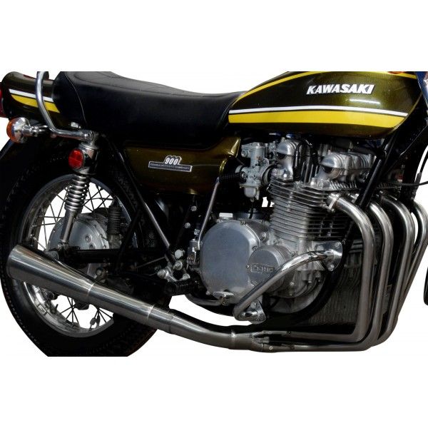 Delkevic volledig systeem Megaphone RVS 550mm - Z900/Z1 (1972-1976)