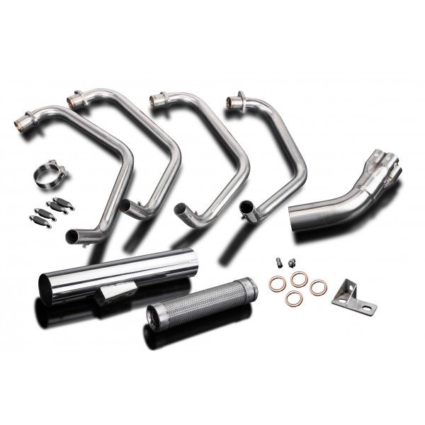 Delkevic volledig systeem Short Straight RVS 350mm - Z1000A1 A2 (1977-1978)