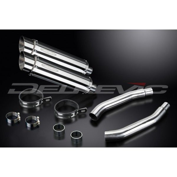 Delkevic slip-on kit Round RVS 350mm - GSX-R1100 (1989-1992)