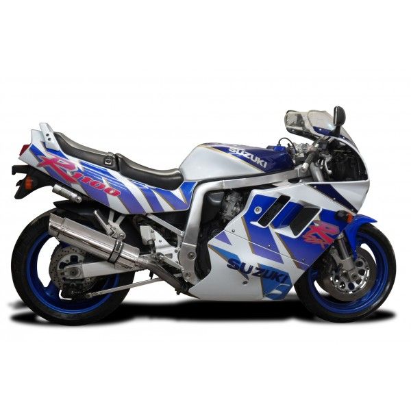 Delkevic slip-on kit Round RVS 350mm - GSX-R1100 (1989-1992)