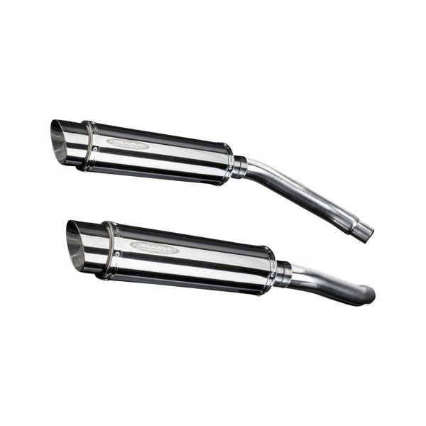 Delkevic slip-on kit Round RVS 350mm - GSX-R1100 (1989-1992)