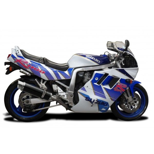 Delkevic slip-on kit Round Carbon 350mm - GSX-R1100 (1989-1992)