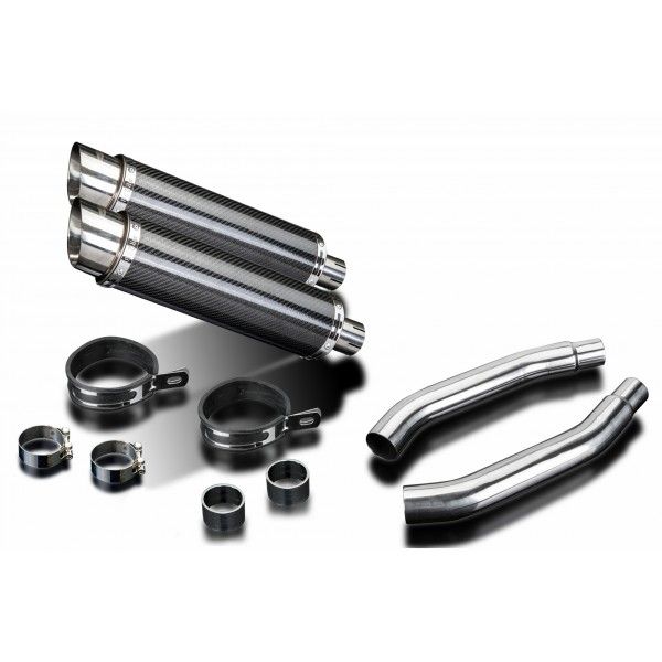 Delkevic slip-on kit Round Carbon 350mm - GSX-R1100 (1989-1992)
