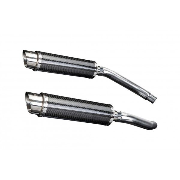 Delkevic slip-on kit Round Carbon 350mm - GSX-R1100 (1989-1992)