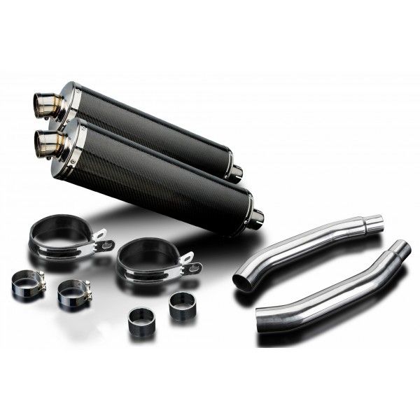 Delkevic slip-on kit Oval Carbon 450mm - GSX-R1100 (1989-1992)