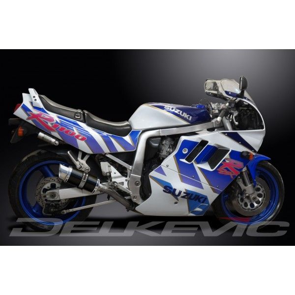 Delkevic slip-on kit Round Carbon 200mm - GSX-R1100 (1989-1992)