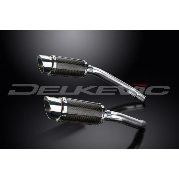 Delkevic slip-on kit Round Carbon 200mm - GSX-R1100 (1989-1992)