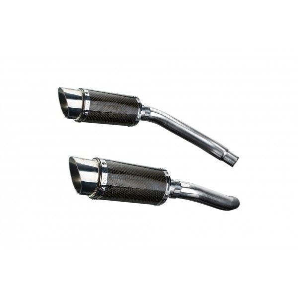 Delkevic slip-on kit Round Carbon 200mm - GSX-R1100 (1989-1992)