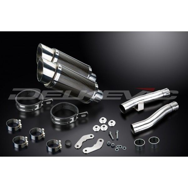Delkevic slip-on kit Round Carbon 200mm - Zephyr 1100 ZR1100A(1992-1995)
