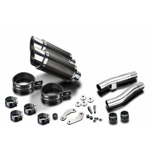 Delkevic slip-on kit Round Carbon 200mm - Zephyr 1100 ZR1100A(1992-1995)