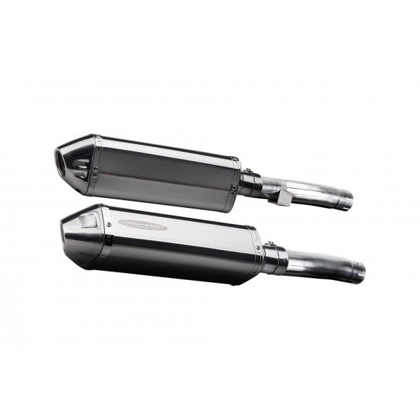 Delkevic slip-on kit Tri-Oval RVS 320mm - Zephyr 1100 ZR1100A(1992-1995)